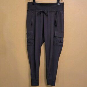 Athleta Cargo Pant‎ Joggers Olive Green Womens 8 ZIppered Pockets Medium